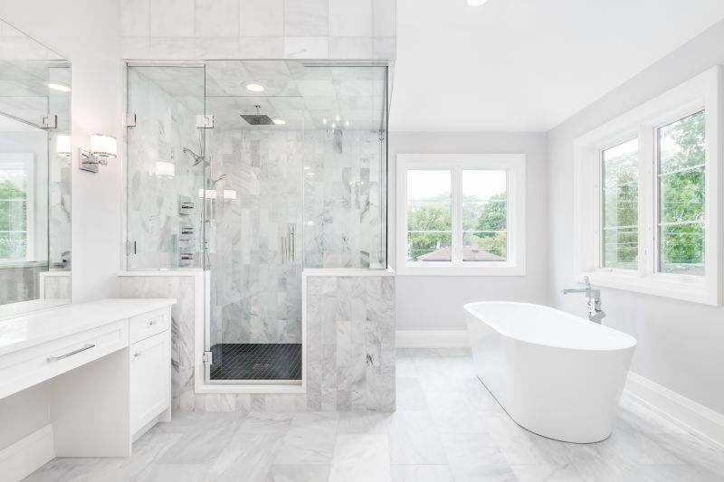 Marble Accents in Showers
